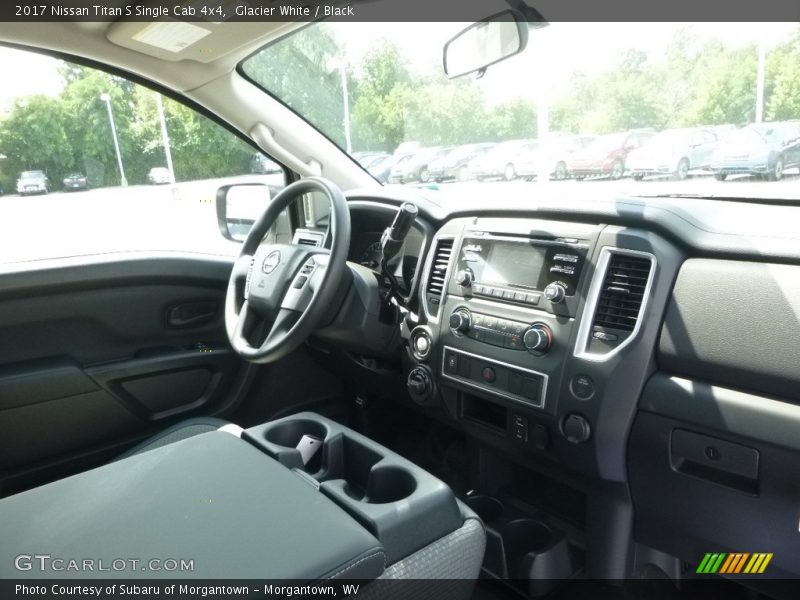 Glacier White / Black 2017 Nissan Titan S Single Cab 4x4