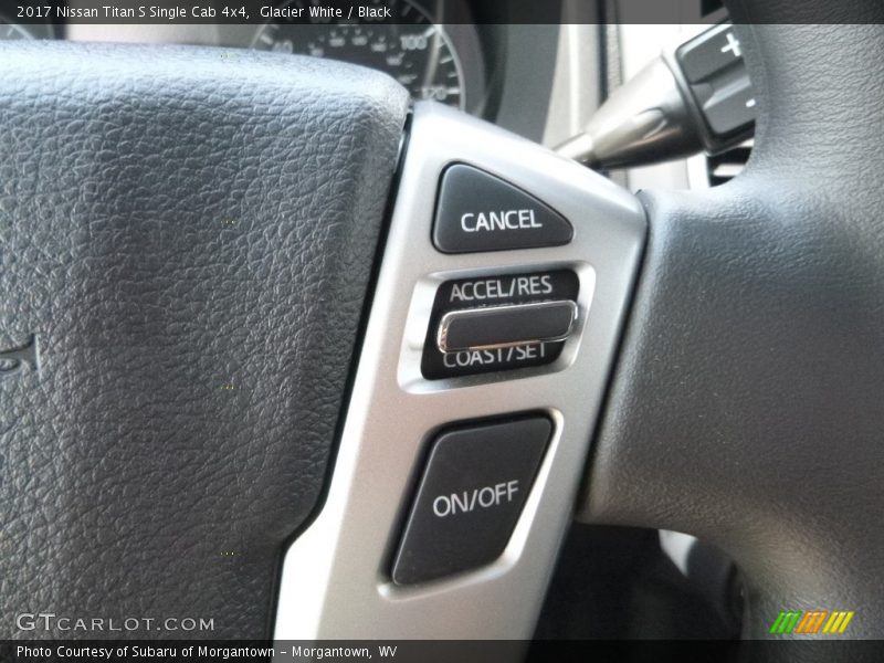Glacier White / Black 2017 Nissan Titan S Single Cab 4x4