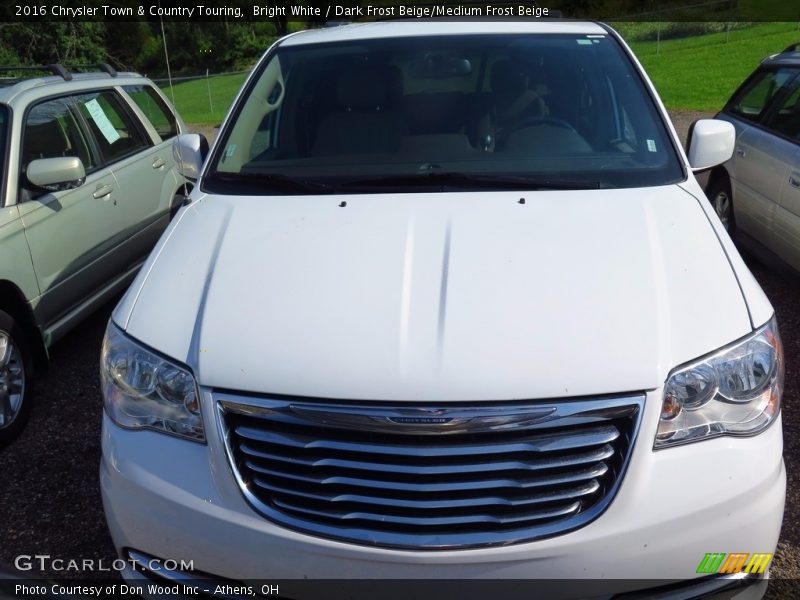 Bright White / Dark Frost Beige/Medium Frost Beige 2016 Chrysler Town & Country Touring