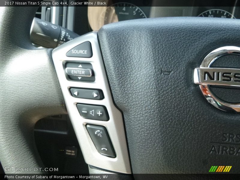 Glacier White / Black 2017 Nissan Titan S Single Cab 4x4