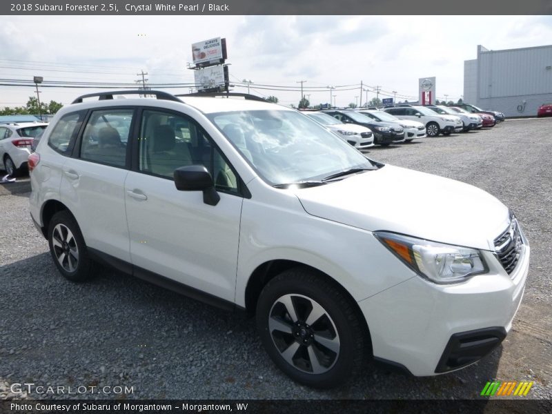 Crystal White Pearl / Black 2018 Subaru Forester 2.5i