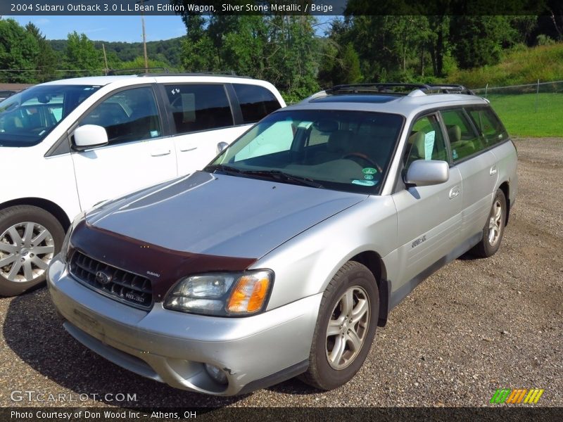 Silver Stone Metallic / Beige 2004 Subaru Outback 3.0 L.L.Bean Edition Wagon