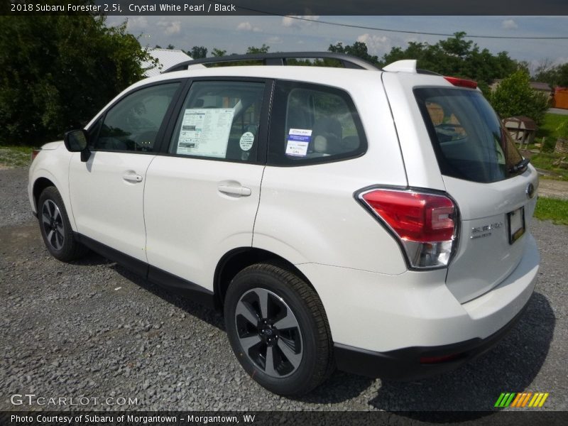 Crystal White Pearl / Black 2018 Subaru Forester 2.5i