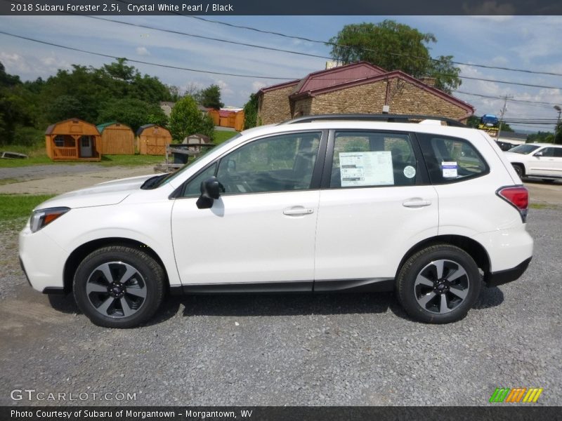 Crystal White Pearl / Black 2018 Subaru Forester 2.5i