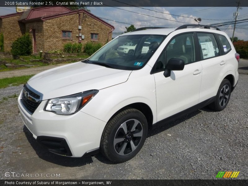Crystal White Pearl / Black 2018 Subaru Forester 2.5i