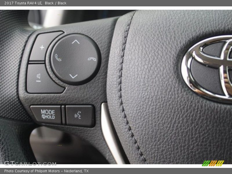 Black / Black 2017 Toyota RAV4 LE