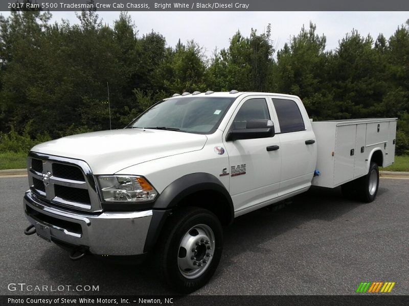 Bright White / Black/Diesel Gray 2017 Ram 5500 Tradesman Crew Cab Chassis