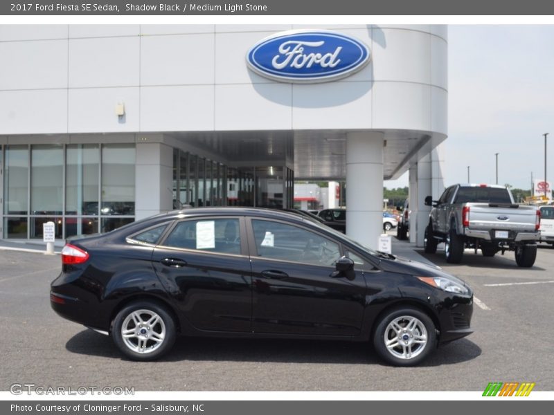 Shadow Black / Medium Light Stone 2017 Ford Fiesta SE Sedan
