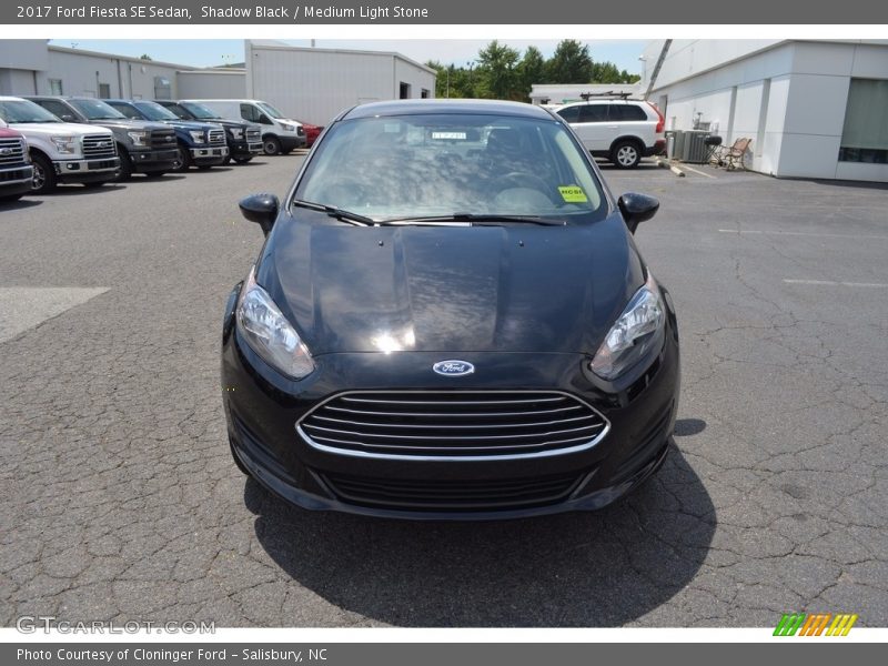 Shadow Black / Medium Light Stone 2017 Ford Fiesta SE Sedan