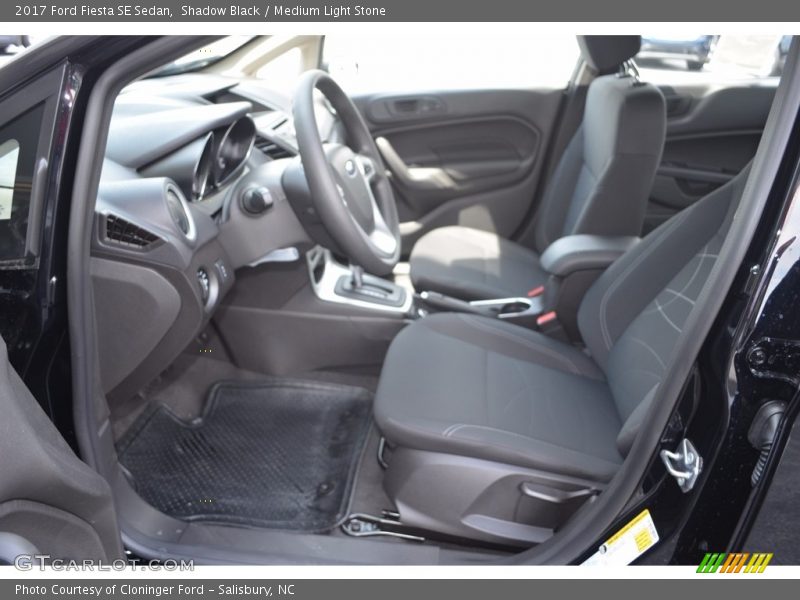 Shadow Black / Medium Light Stone 2017 Ford Fiesta SE Sedan