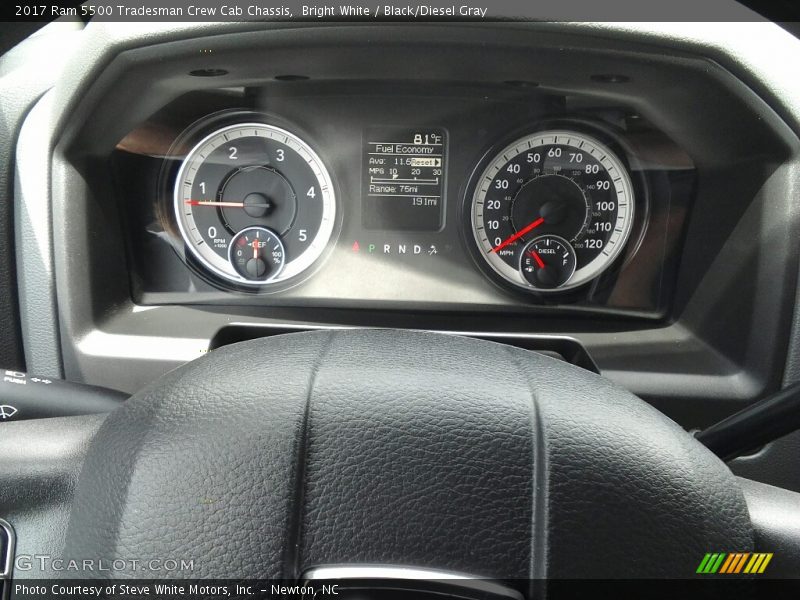 Bright White / Black/Diesel Gray 2017 Ram 5500 Tradesman Crew Cab Chassis