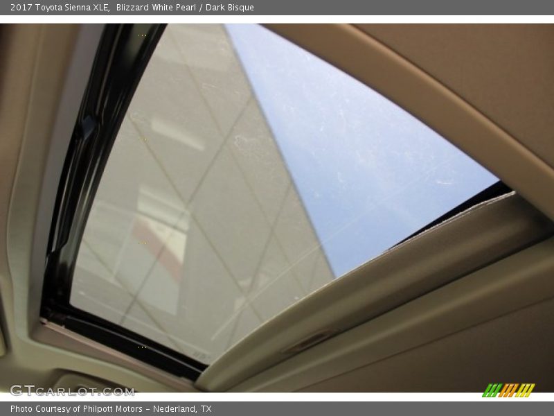 Blizzard White Pearl / Dark Bisque 2017 Toyota Sienna XLE