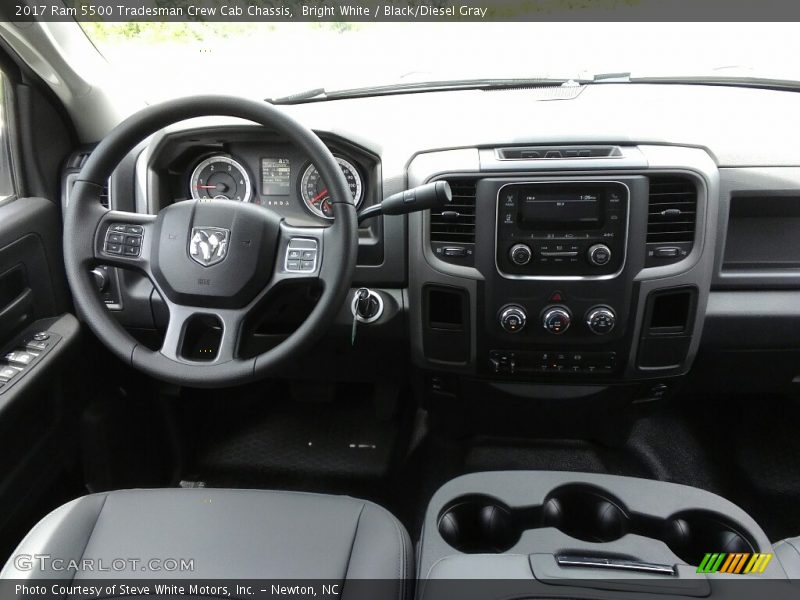 Bright White / Black/Diesel Gray 2017 Ram 5500 Tradesman Crew Cab Chassis