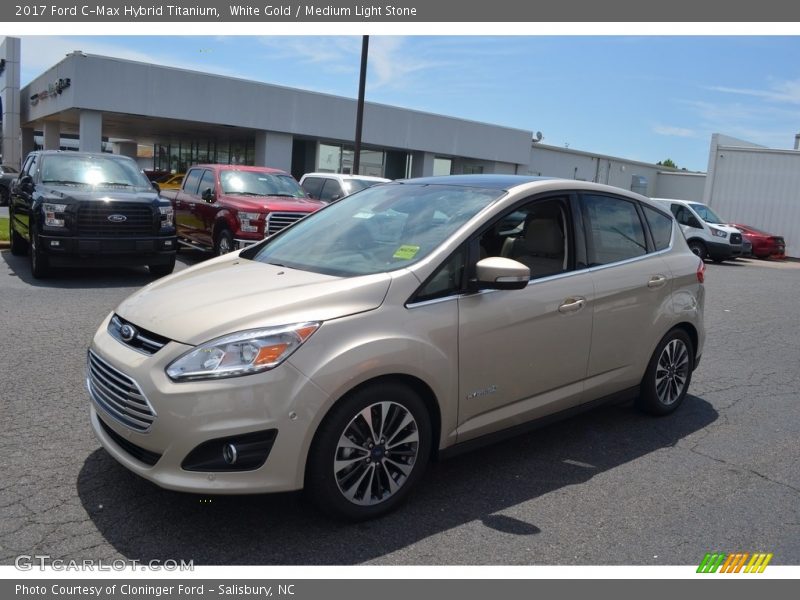 White Gold / Medium Light Stone 2017 Ford C-Max Hybrid Titanium