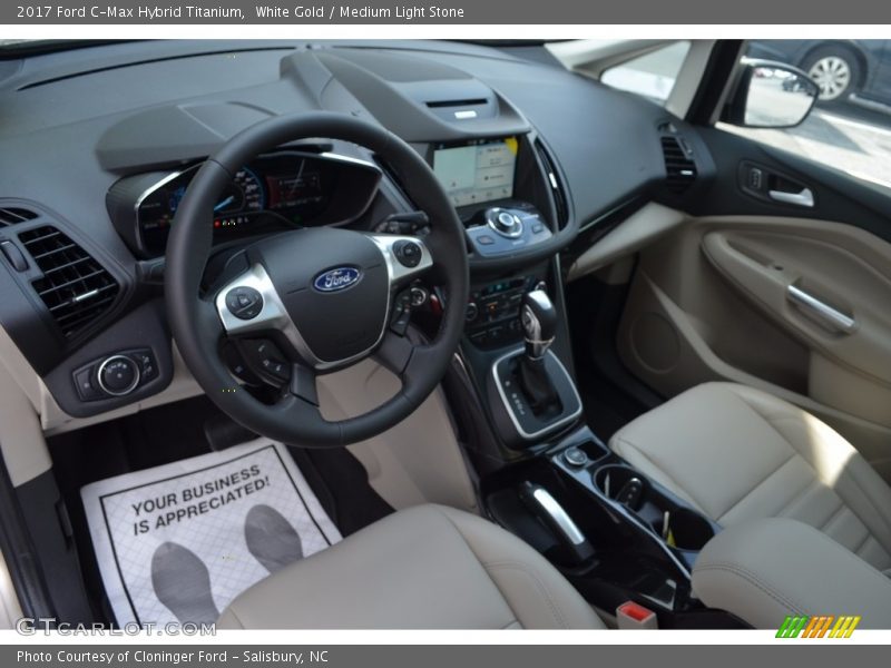 White Gold / Medium Light Stone 2017 Ford C-Max Hybrid Titanium