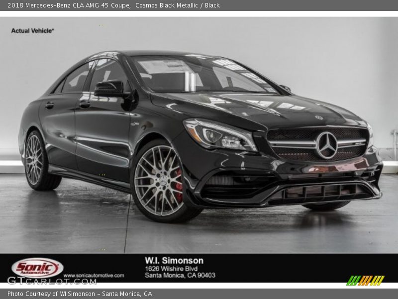 Cosmos Black Metallic / Black 2018 Mercedes-Benz CLA AMG 45 Coupe