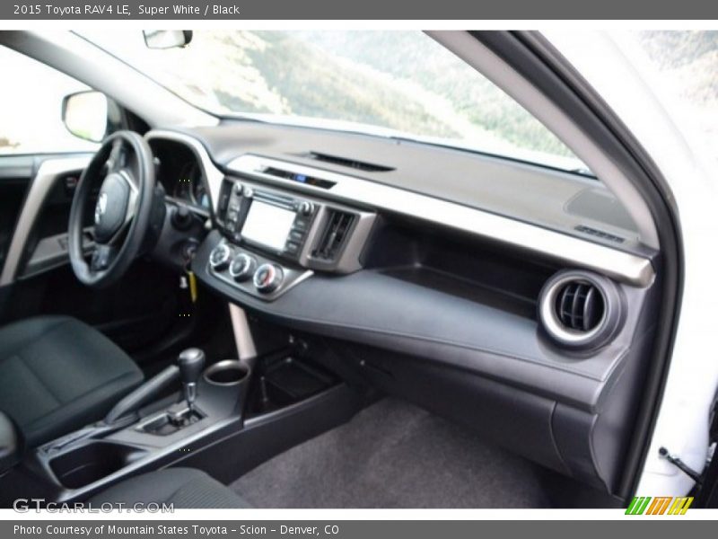 Super White / Black 2015 Toyota RAV4 LE