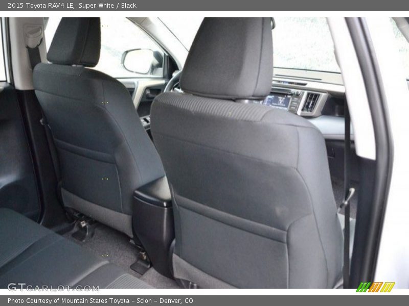 Super White / Black 2015 Toyota RAV4 LE