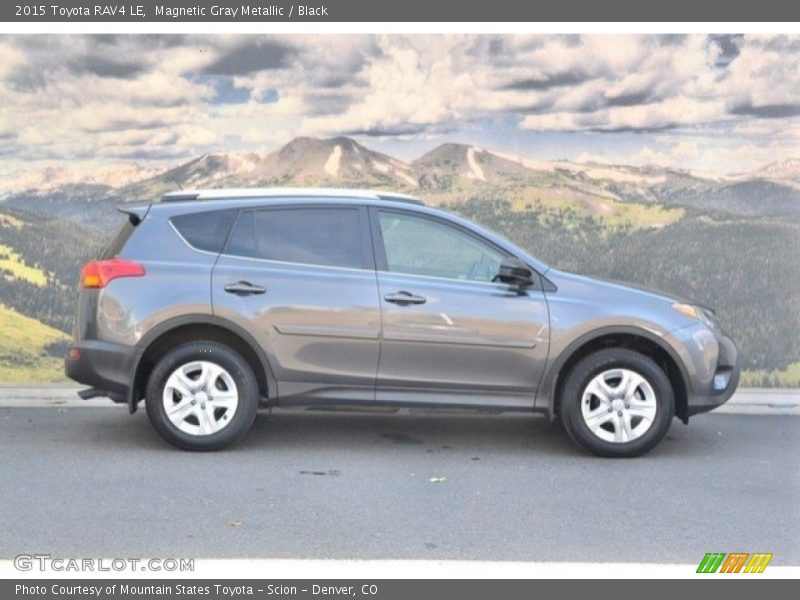 Magnetic Gray Metallic / Black 2015 Toyota RAV4 LE
