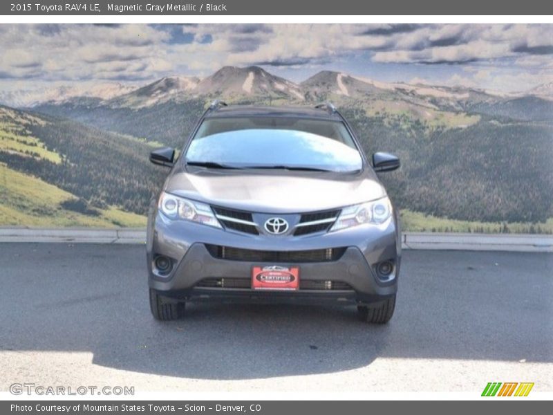 Magnetic Gray Metallic / Black 2015 Toyota RAV4 LE