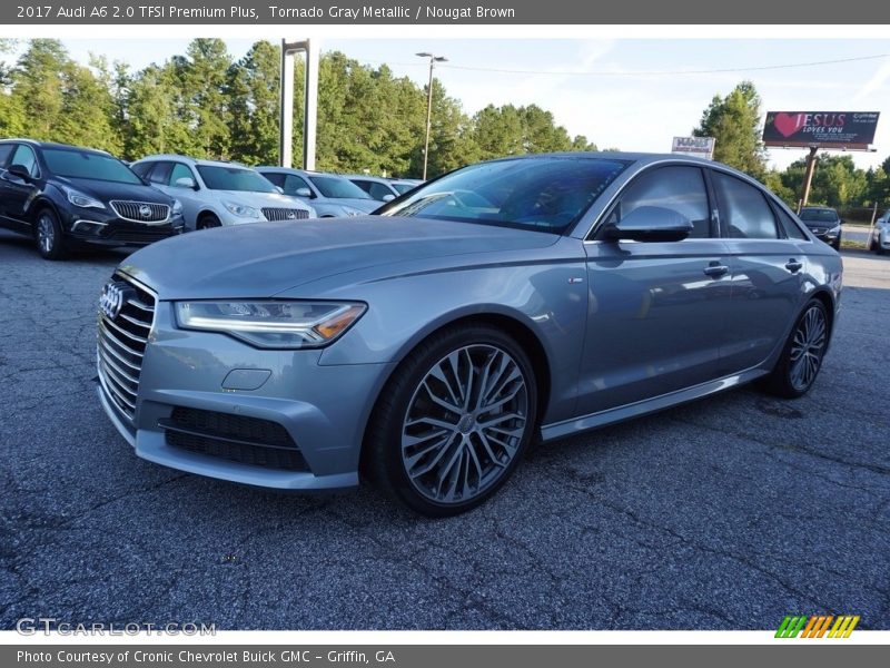 Tornado Gray Metallic / Nougat Brown 2017 Audi A6 2.0 TFSI Premium Plus