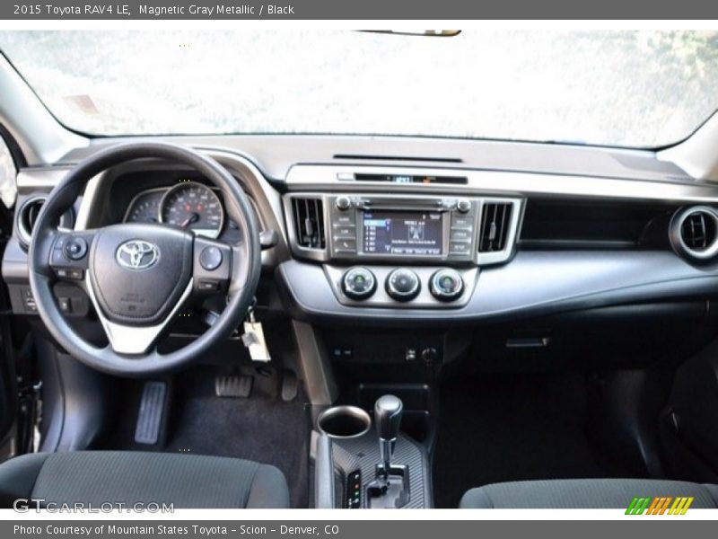 Magnetic Gray Metallic / Black 2015 Toyota RAV4 LE