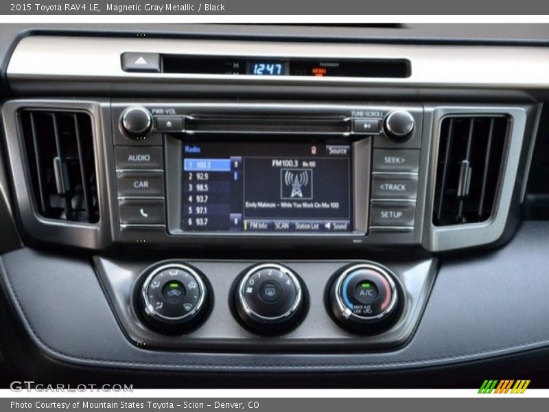 Magnetic Gray Metallic / Black 2015 Toyota RAV4 LE