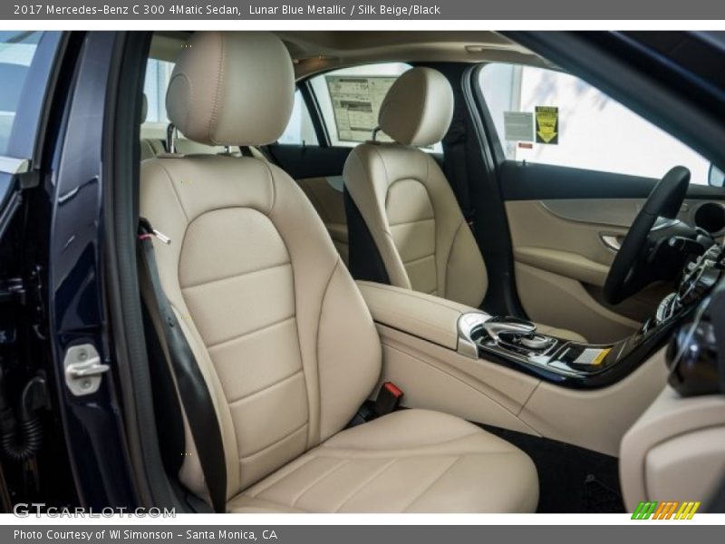 Lunar Blue Metallic / Silk Beige/Black 2017 Mercedes-Benz C 300 4Matic Sedan