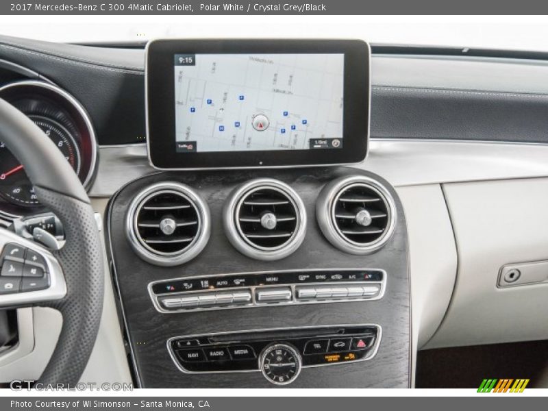 Controls of 2017 C 300 4Matic Cabriolet