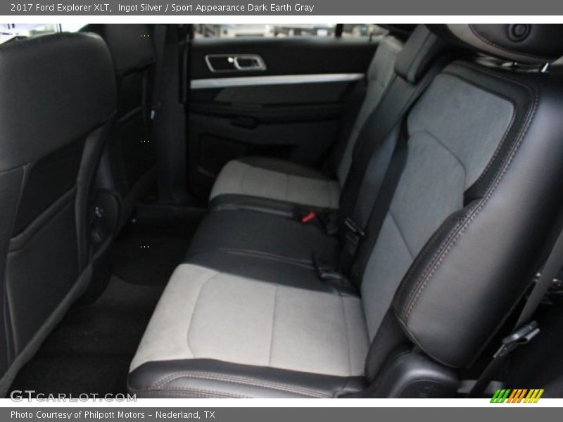 Ingot Silver / Sport Appearance Dark Earth Gray 2017 Ford Explorer XLT