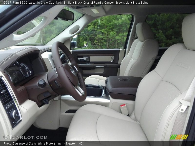  2017 3500 Laramie Crew Cab 4x4 Canyon Brown/Light Frost Beige Interior
