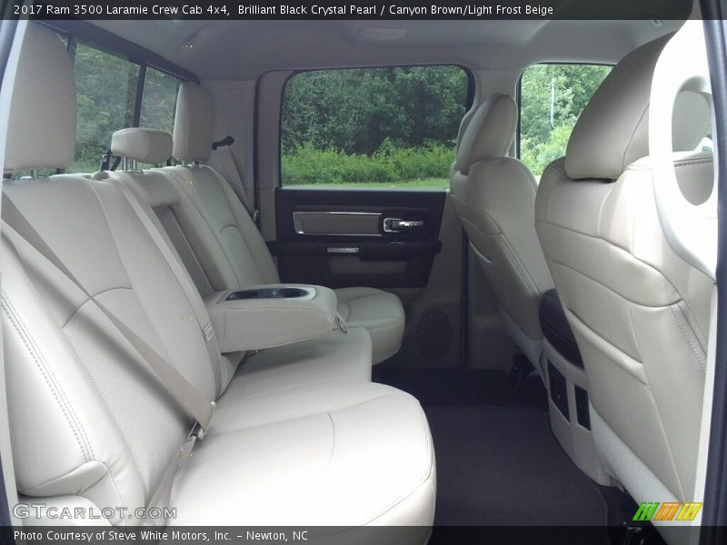 Brilliant Black Crystal Pearl / Canyon Brown/Light Frost Beige 2017 Ram 3500 Laramie Crew Cab 4x4