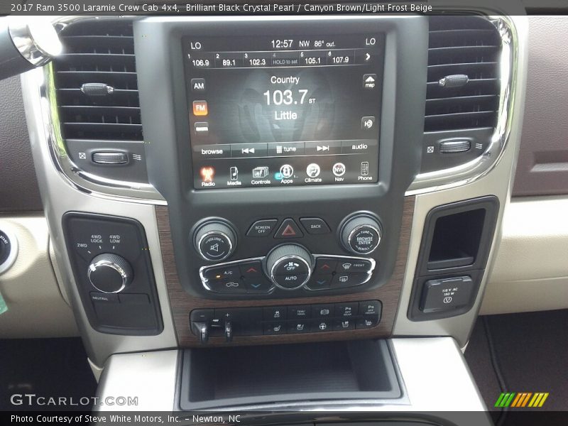 Controls of 2017 3500 Laramie Crew Cab 4x4