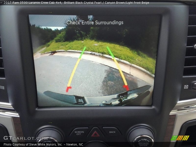 Brilliant Black Crystal Pearl / Canyon Brown/Light Frost Beige 2017 Ram 3500 Laramie Crew Cab 4x4