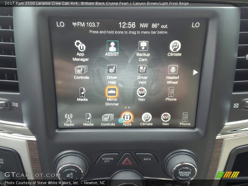 Brilliant Black Crystal Pearl / Canyon Brown/Light Frost Beige 2017 Ram 3500 Laramie Crew Cab 4x4