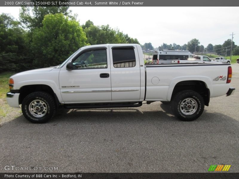 Summit White / Dark Pewter 2003 GMC Sierra 2500HD SLT Extended Cab 4x4