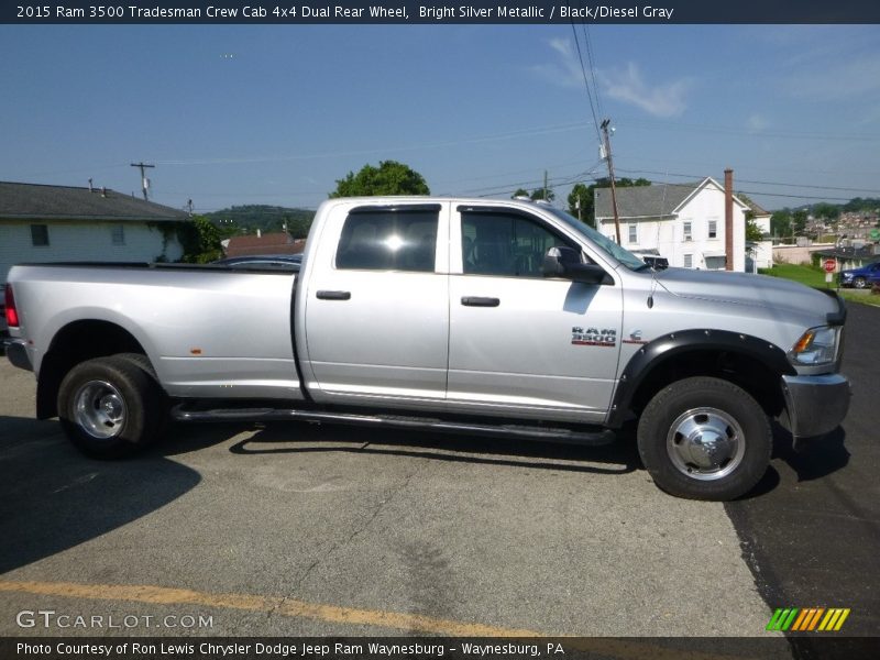 Bright Silver Metallic / Black/Diesel Gray 2015 Ram 3500 Tradesman Crew Cab 4x4 Dual Rear Wheel