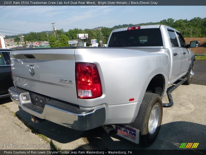 Bright Silver Metallic / Black/Diesel Gray 2015 Ram 3500 Tradesman Crew Cab 4x4 Dual Rear Wheel