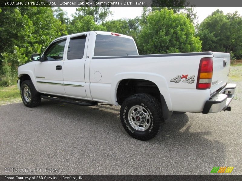 Summit White / Dark Pewter 2003 GMC Sierra 2500HD SLT Extended Cab 4x4
