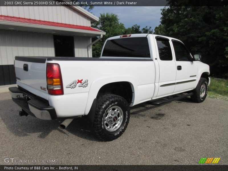Summit White / Dark Pewter 2003 GMC Sierra 2500HD SLT Extended Cab 4x4