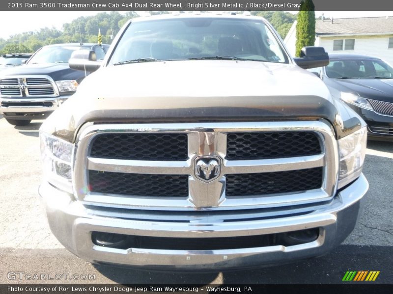 Bright Silver Metallic / Black/Diesel Gray 2015 Ram 3500 Tradesman Crew Cab 4x4 Dual Rear Wheel