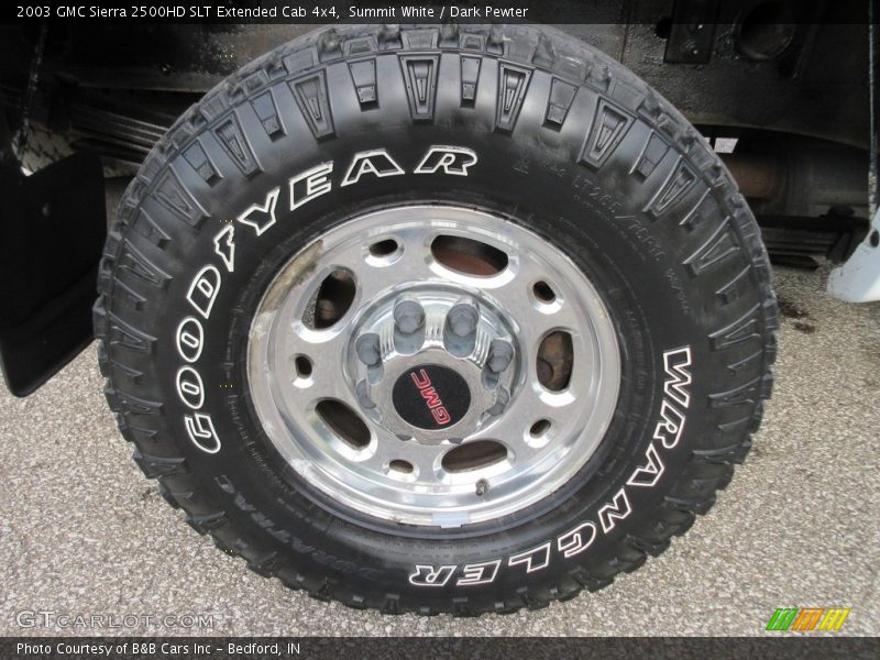 Summit White / Dark Pewter 2003 GMC Sierra 2500HD SLT Extended Cab 4x4