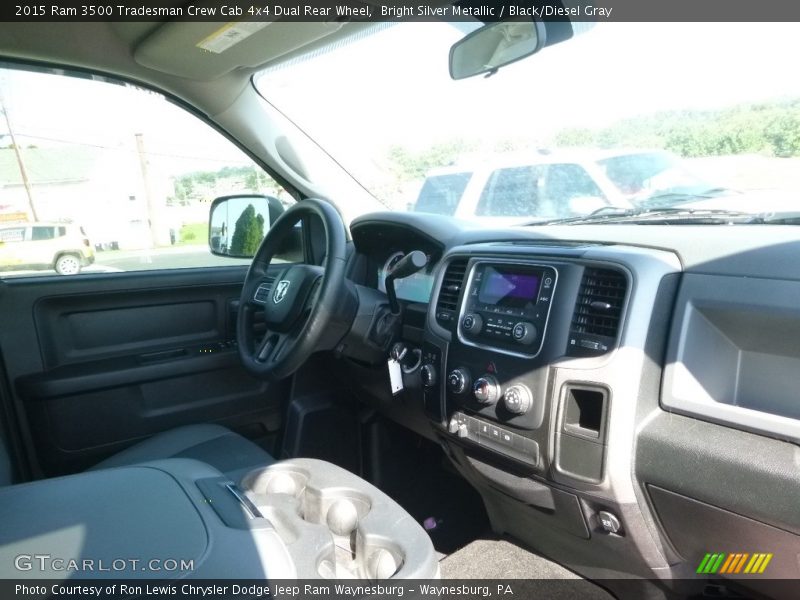 Bright Silver Metallic / Black/Diesel Gray 2015 Ram 3500 Tradesman Crew Cab 4x4 Dual Rear Wheel