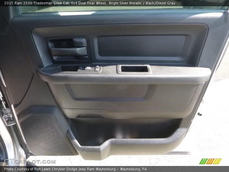 Bright Silver Metallic / Black/Diesel Gray 2015 Ram 3500 Tradesman Crew Cab 4x4 Dual Rear Wheel