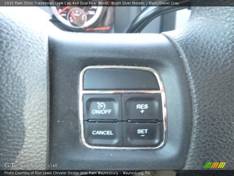 Bright Silver Metallic / Black/Diesel Gray 2015 Ram 3500 Tradesman Crew Cab 4x4 Dual Rear Wheel