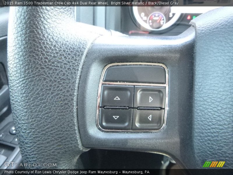 Bright Silver Metallic / Black/Diesel Gray 2015 Ram 3500 Tradesman Crew Cab 4x4 Dual Rear Wheel