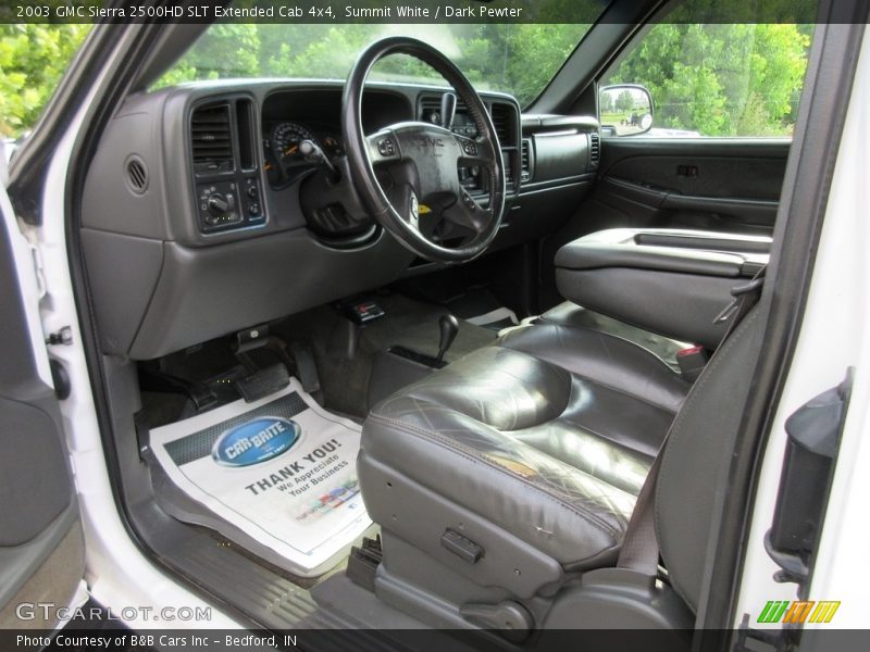 Summit White / Dark Pewter 2003 GMC Sierra 2500HD SLT Extended Cab 4x4