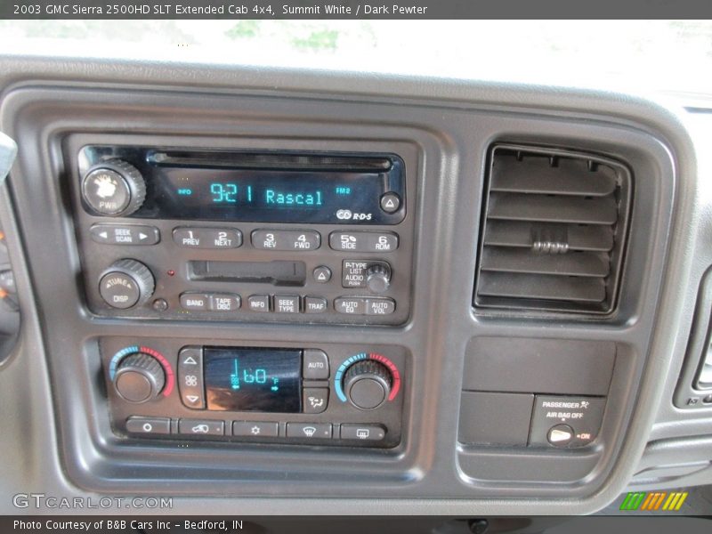 Summit White / Dark Pewter 2003 GMC Sierra 2500HD SLT Extended Cab 4x4