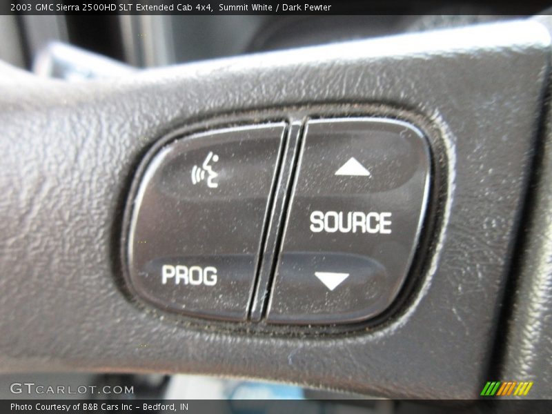 Summit White / Dark Pewter 2003 GMC Sierra 2500HD SLT Extended Cab 4x4