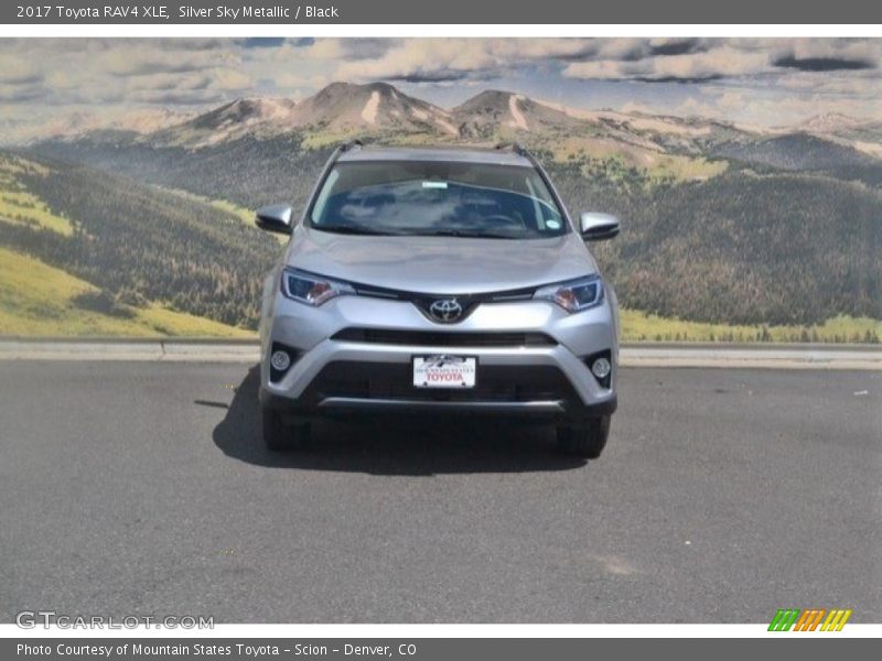 Silver Sky Metallic / Black 2017 Toyota RAV4 XLE
